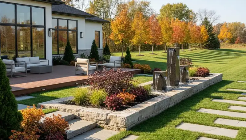 Landscaping crew serving Buffalo, NY with professional lawn and property maintenance services