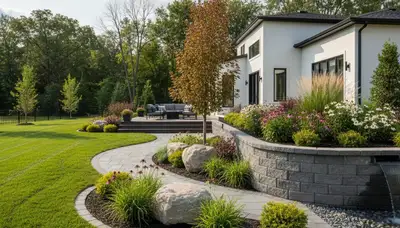Landscaping crew serving Buffalo, NY with professional lawn and landscape maintenance services