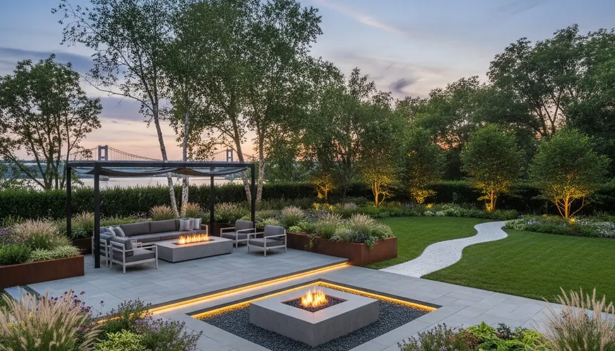 Landscaping crew serving Buffalo, NY with professional yard maintenance and outdoor property care