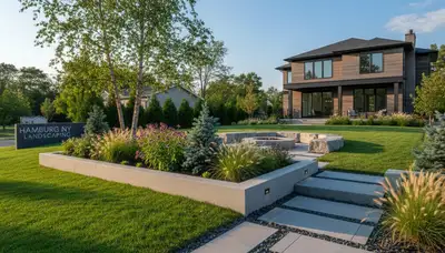 Landscaping crew providing professional lawn and garden services in Buffalo, NY