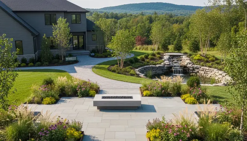 Landscaping crew providing lawn care services in Buffalo, NY