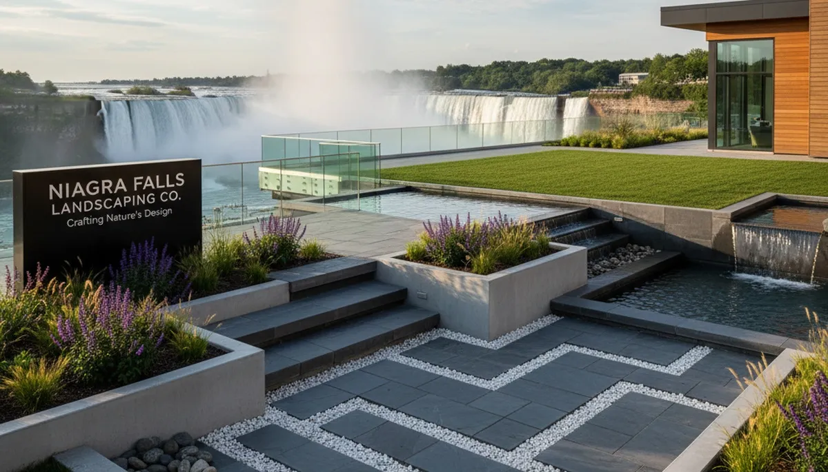 Landscaping crew providing professional yard maintenance in Buffalo, NY