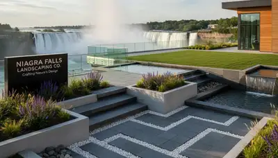 Landscaping crew providing professional yard maintenance in Buffalo, NY