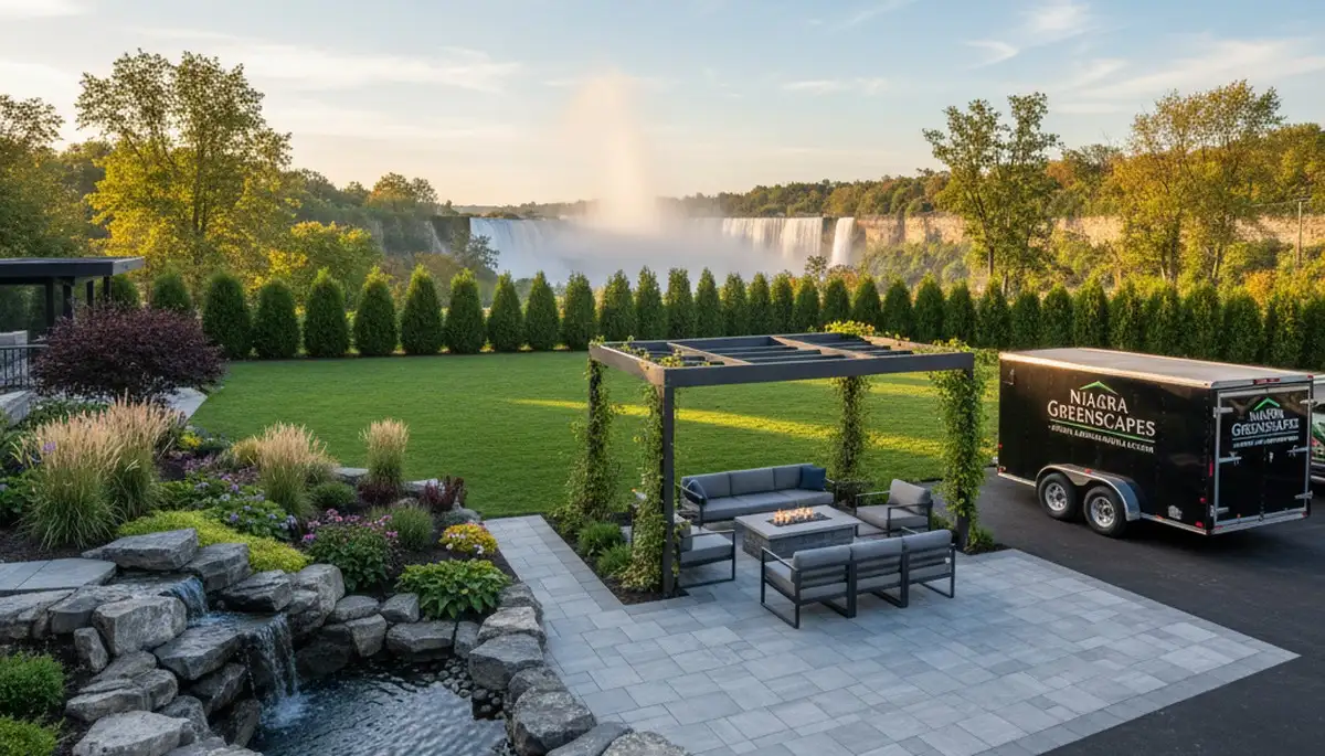 Buffalo, NY landscaping team providing professional lawn care and landscape maintenance services